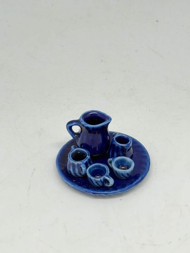 Vintage style blue - , ceramic