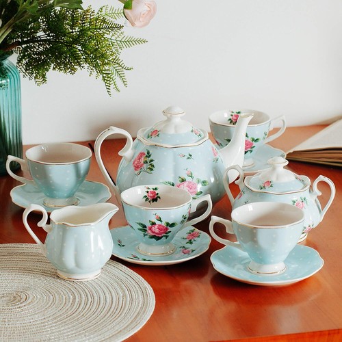 English porcelain tea set - english,