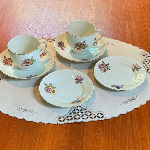 Vintage floral ceramic tea - floral,