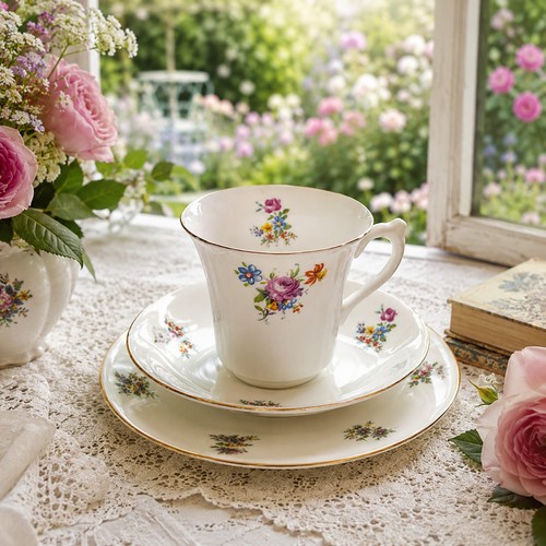 Vintage english bone china - english,
