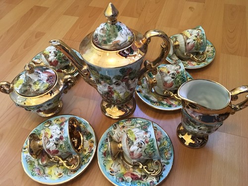 Vintage capodimonte style tea - vintage,