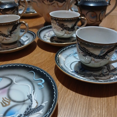 Vintage porcelain dragon - porcelain,