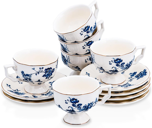 Tea cups and saucers set - and, of