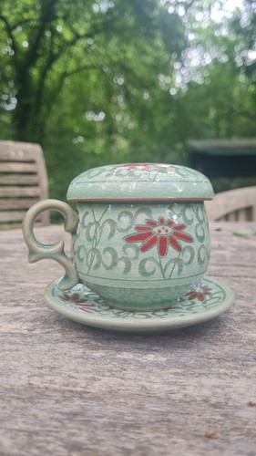 Vintage style celadon ceramic - style,