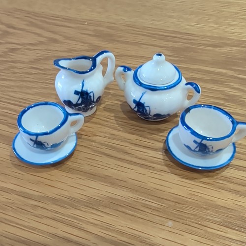 Vintage miniature blue and - vintage,