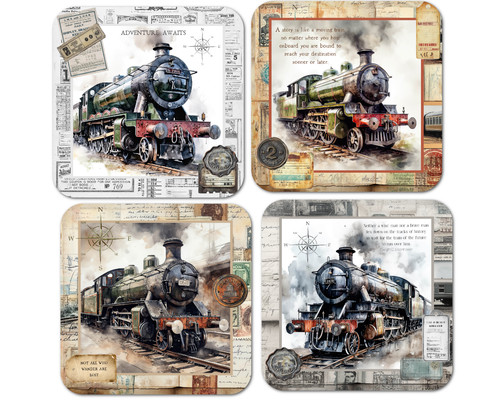 Coaster set vintage style - set,