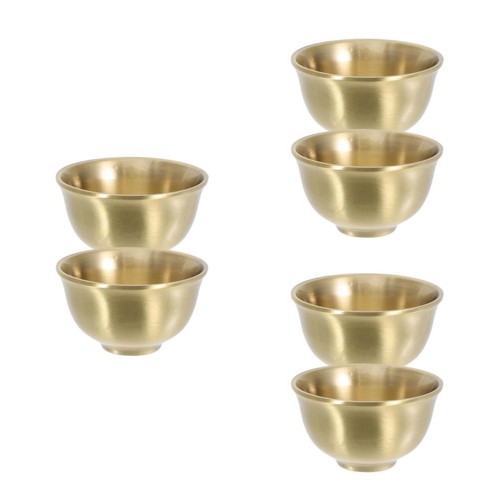 6pcs golden copper tea - copper,